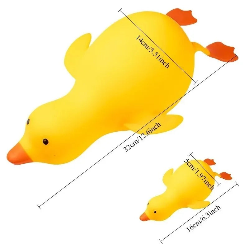Jumbo Squishy Yellow Duck Fidgets Toys Cute Goose Squeezes Animals Vent Toys Adults Decompression Stretch Toy Friends Best Gift