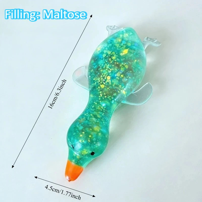 Jumbo Squishy Yellow Duck Fidgets Toys Cute Goose Squeezes Animals Vent Toys Adults Decompression Stretch Toy Friends Best Gift