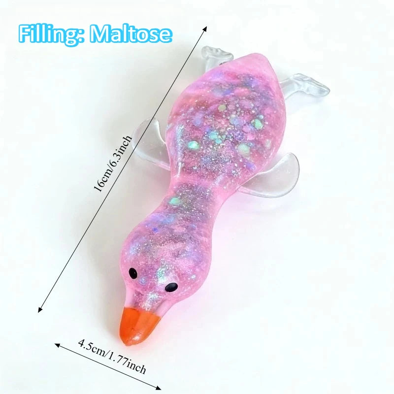 Jumbo Squishy Yellow Duck Fidgets Toys Cute Goose Squeezes Animals Vent Toys Adults Decompression Stretch Toy Friends Best Gift
