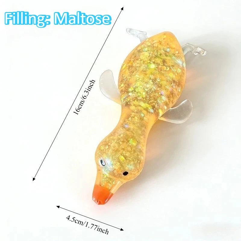 Jumbo Squishy Yellow Duck Fidgets Toys Cute Goose Squeezes Animals Vent Toys Adults Decompression Stretch Toy Friends Best Gift