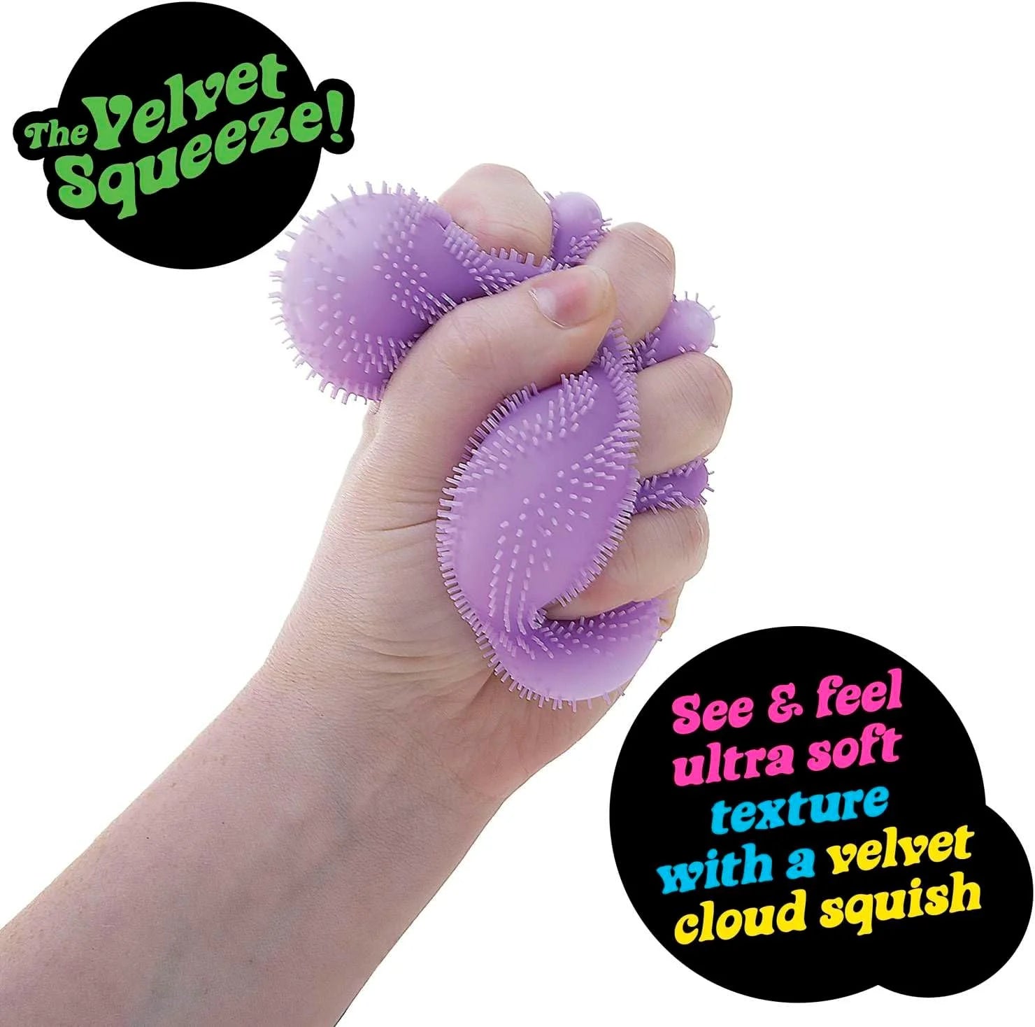 Needoh Fuzz Ball Blind Box Series, Soft Stress Relief Fuzzy Ball, Desktop Ornament Fun Squishy Toy for Pressure Relief